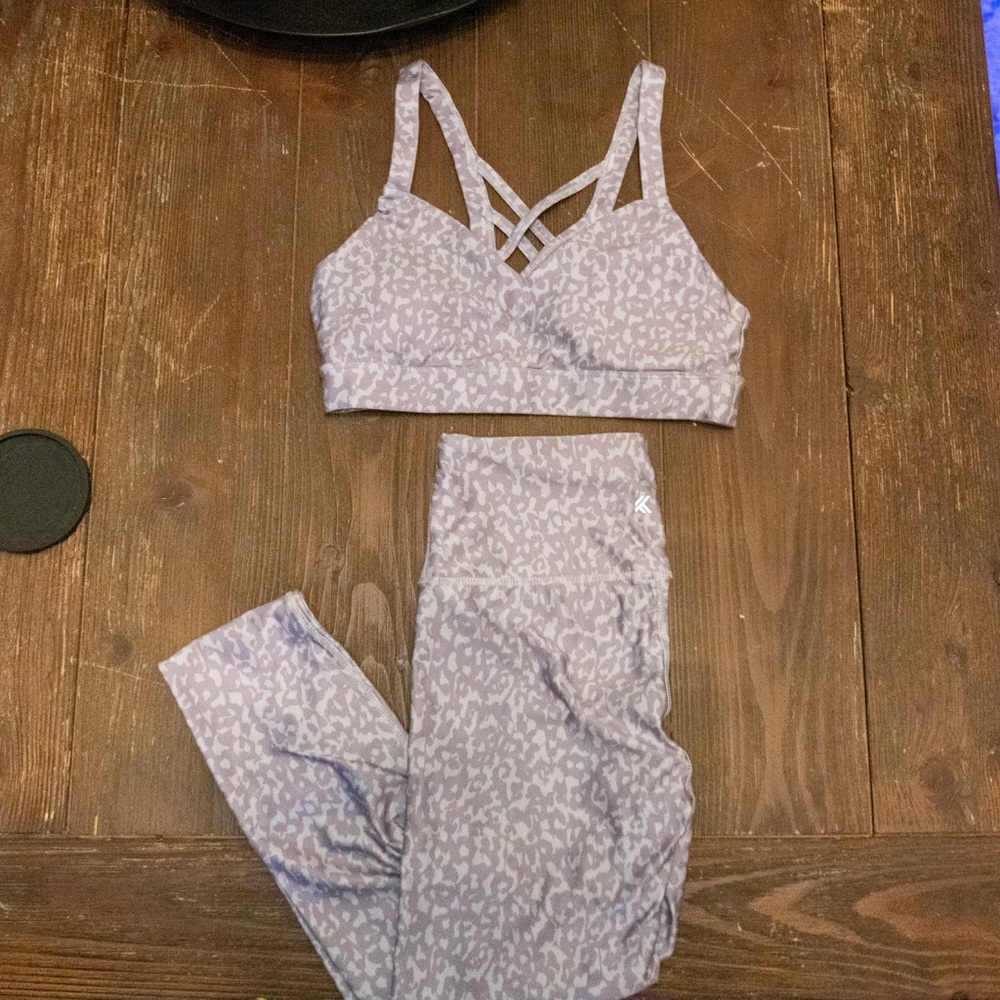 Purple Leopard Gym Set